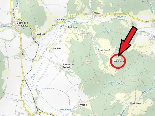 Prodej podílu pole, Městečko Trnávka, 1564 m2