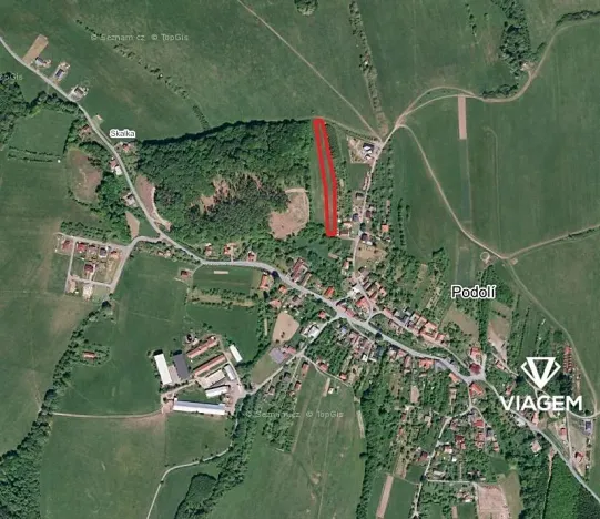 Prodej podílu pole, Podolí, 671 m2