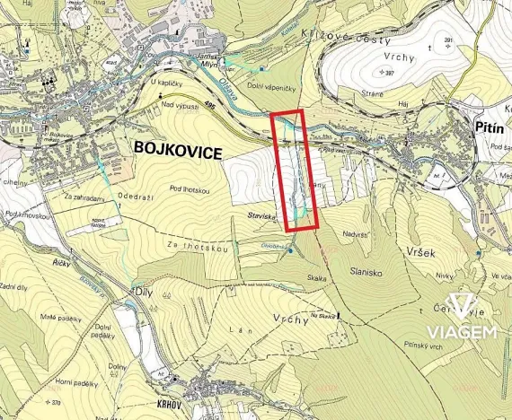 Prodej podílu pole, Bojkovice, 402 m2