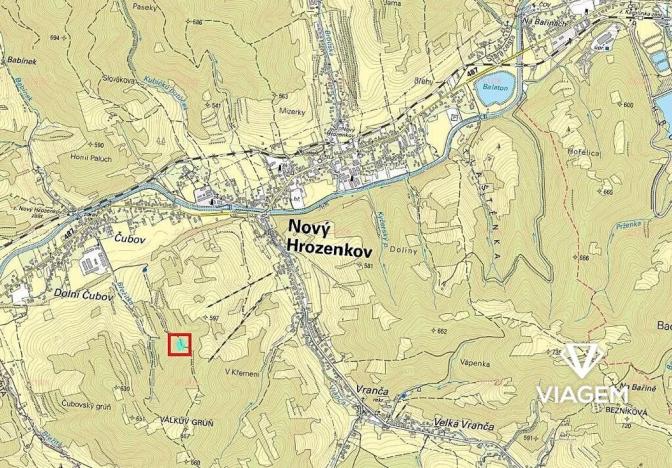 Prodej podílu lesa, Nový Hrozenkov, 879 m2