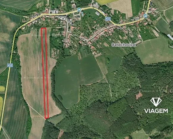 Prodej podílu pole, Cetechovice, 4266 m2