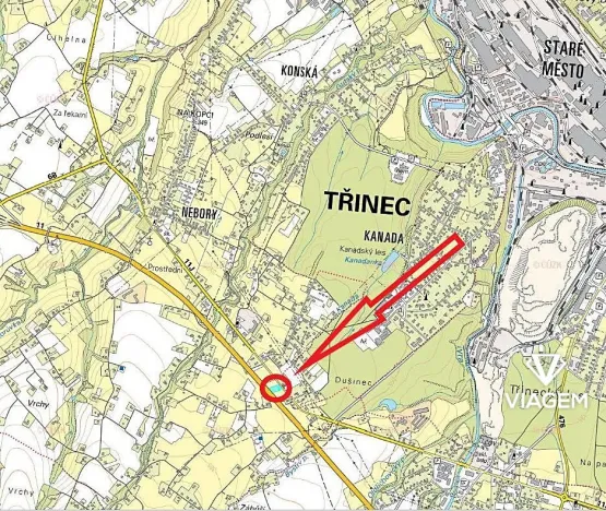Prodej podílu komerčního pozemku, Třinec, 1788 m2