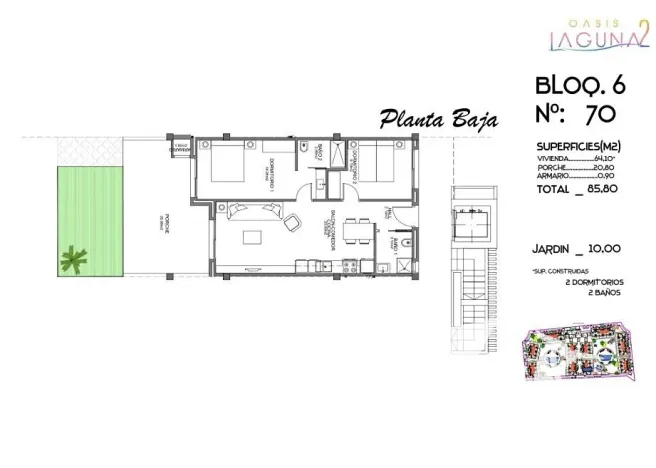 Prodej bytu 3+kk, Guardamar del Segura, Španělsko, 55 m2