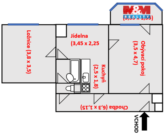 Prodej bytu 2+1, Přerov - Přerov I-Město, Osmek, 54 m2