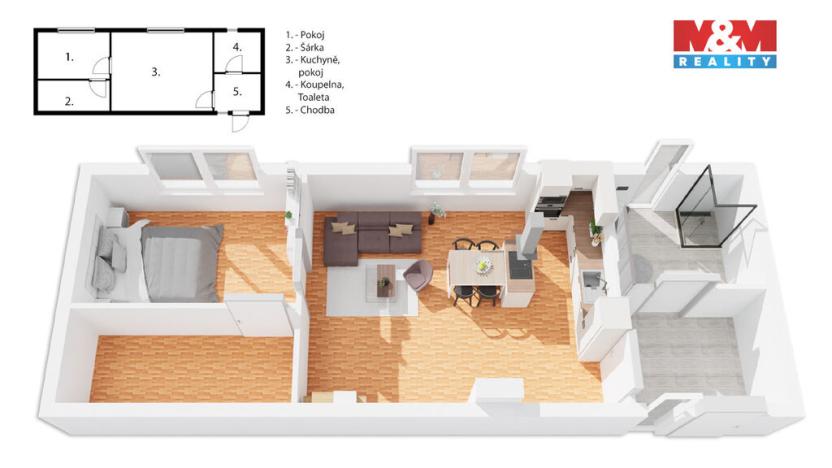 Prodej mobilheimu, Broumy, K Lukárně, 40 m2