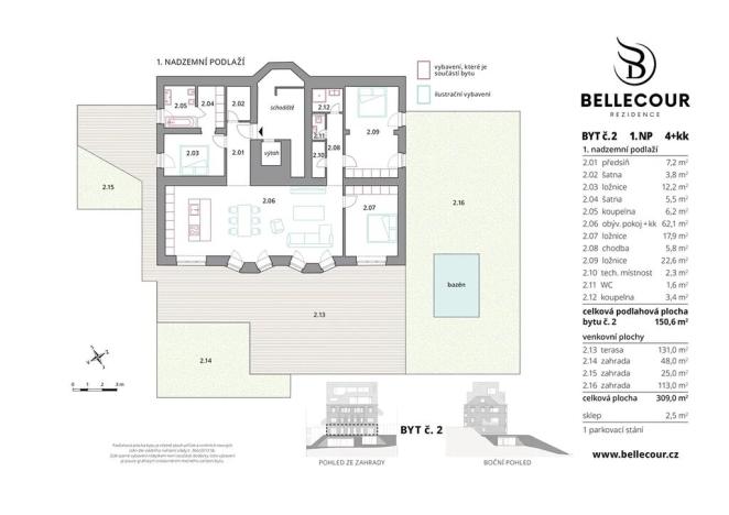 Prodej bytu 5+kk, Praha - Smíchov, Na Cihlářce, 151 m2