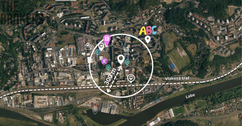 Pronájem bytu 1+kk, Ústí nad Labem - Krásné Březno, Družstevní, 36 m2