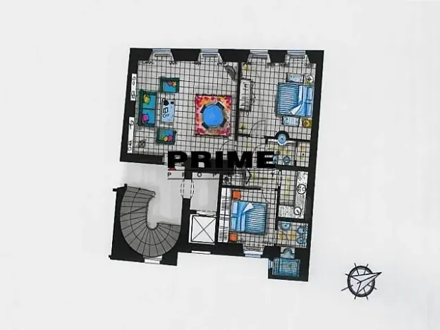 Pronájem bytu 3+1, Praha - Malá Strana, Hroznová, 73 m2