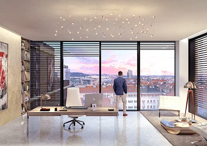 Pronájem kanceláře, Praha - Nusle, Na Pankráci, 1100 m2