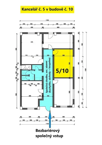 Pronájem kanceláře, Praha - Horní Počernice, Bystrá, 22 m2