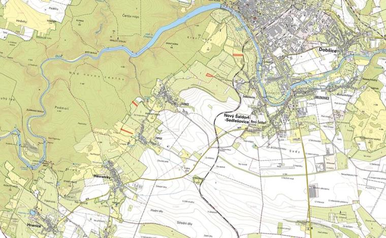 Prodej pole, Nový Šaldorf-Sedlešovice, 23720 m2