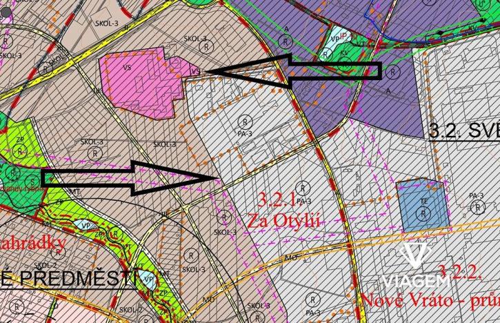 Prodej podílu pole, České Budějovice, 616 m2