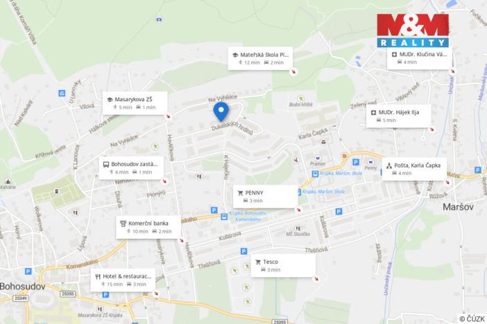 Prodej bytu 3+1, Krupka - Maršov, Dukelských hrdinů, 68 m2