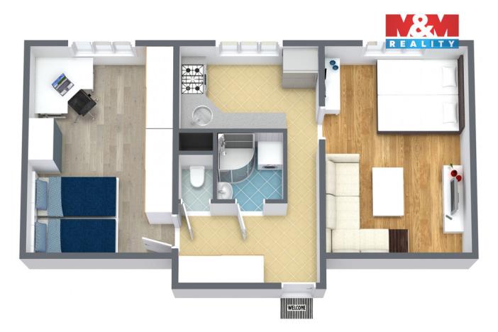 Prodej bytu 2+1, Kraslice, Čs. armády, 54 m2