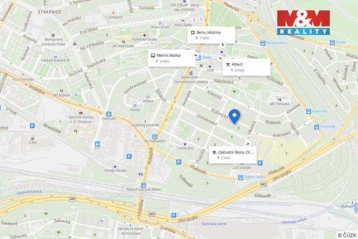 Prodej bytu 1+kk, Praha - Strašnice, Královická, 25 m2