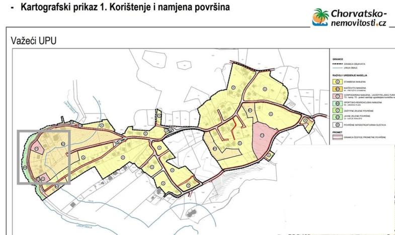 Prodej pozemku pro bydlení, Vrbnik, Chorvatsko, Ulica Potočina, 625 m2