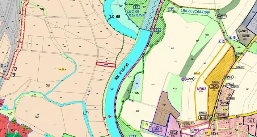 Prodej pole, Hrobice, 2419 m2