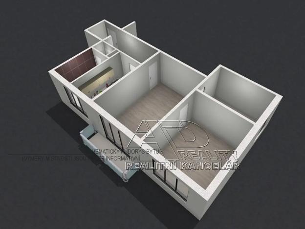 Prodej bytu 3+1, České Budějovice, L. M. Pařízka, 61 m2