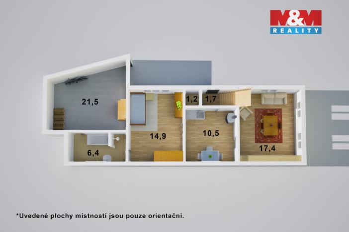 Prodej rodinného domu, Vlastějovice - Pavlovice, 72 m2