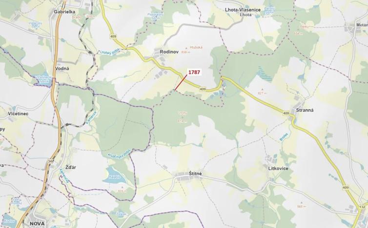 Dražba lesa, Žirovnice, 288 m2