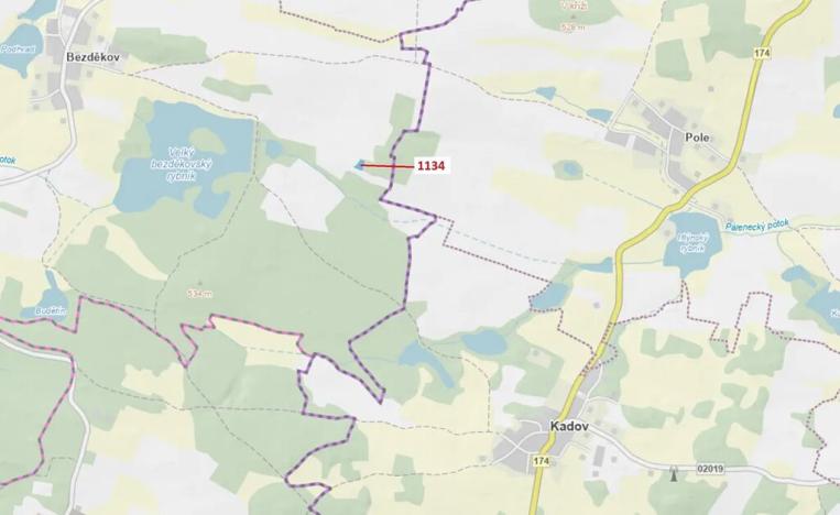 Dražba lesa, Hradiště, 1083 m2