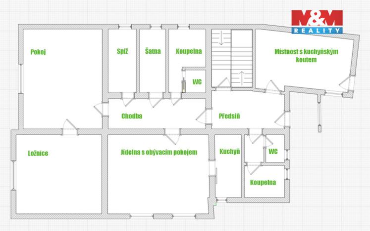 Prodej rodinného domu, Dašice, Nábřeží, 164 m2