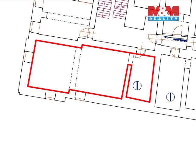 Prodej skladu, Brno - Zábrdovice, Cejl, 63 m2