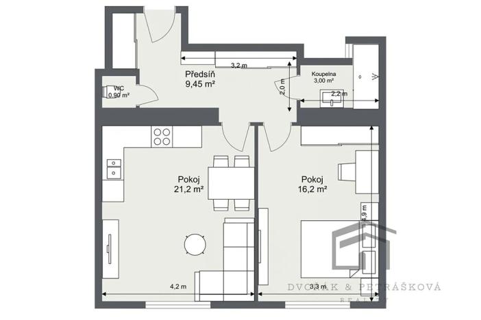 Prodej bytu 1+1, Praha - Nusle, Družstevní, 50 m2