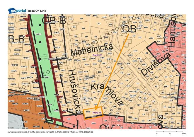 Prodej pozemku pro bydlení, Praha - Kbely, Hrušovická, 985 m2