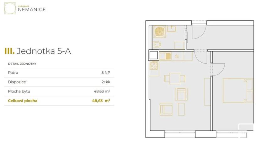 Prodej bytu 2+kk, České Budějovice, K. Šatala, 48 m2