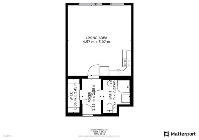 Pronájem bytu 1+kk, Praha - Stodůlky, Raichlova, 32 m2