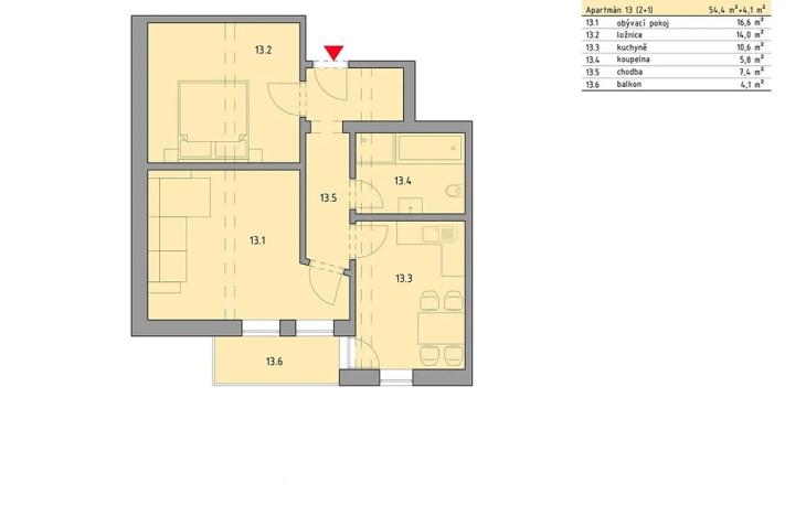 Prodej bytu 3+kk, Bayerisch Eisenstein, Německo, Brennesstraße, 55 m2