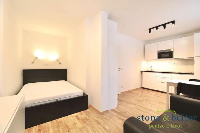 Pronájem bytu 1+kk, Praha - Vysočany, U Lidového domu, 23 m2