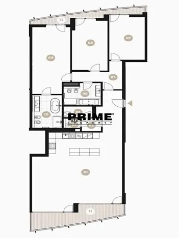 Pronájem bytu 4+kk, Praha - Smíchov, Holečkova, 174 m2