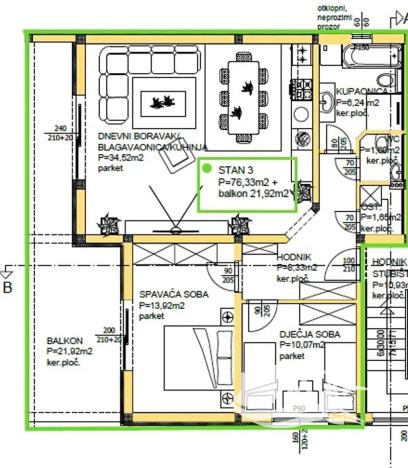 Prodej bytu 3+kk, Privlaka, Chorvatsko, 94 m2