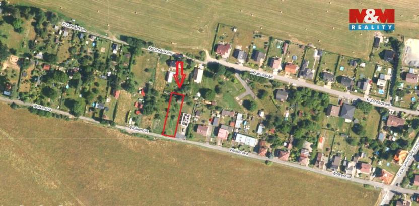 Prodej zahrady, Cvikov, Wolkerova, 823 m2