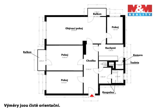 Prodej bytu 4+1, Klatovy - Klatovy IV, U Slunce, 102 m2