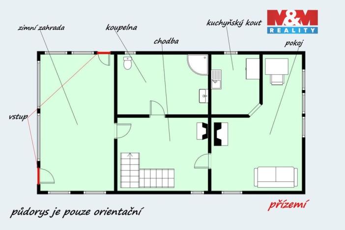 Prodej rodinného domu, Zádub-Závišín - Milhostov, 95 m2