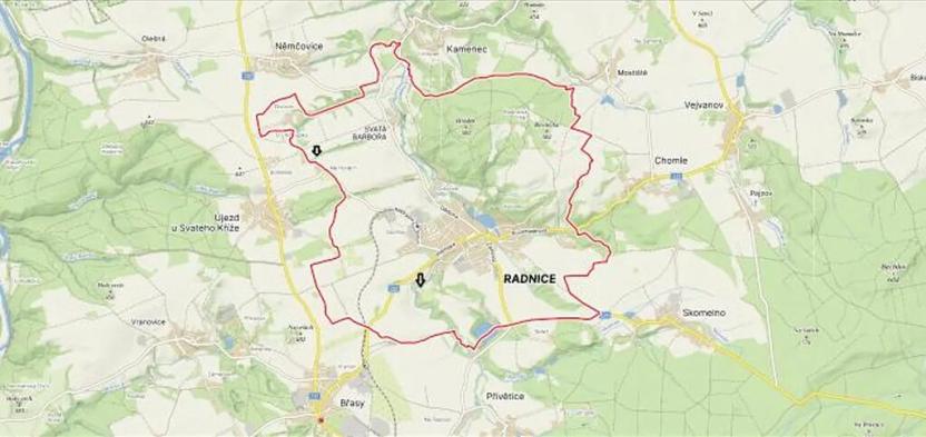 Prodej lesa, Radnice, 2185 m2