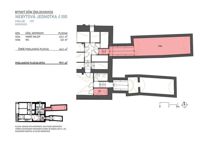 Prodej vinného sklepa, Židlochovice, Masarykova, 46 m2
