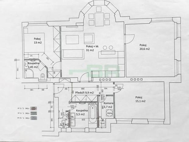 Pronájem bytu 4+kk, Praha - Vinohrady, 104 m2
