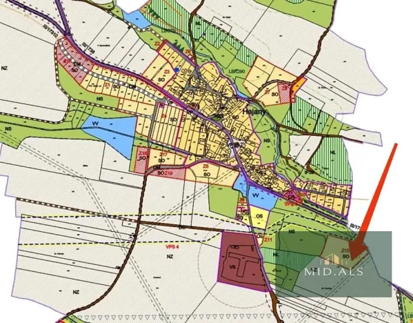Prodej pozemku pro bydlení, Hajany, 1830 m2