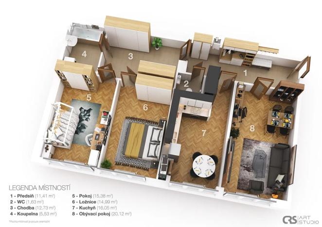 Prodej bytu 4+kk, Praha - Braník, Školní, 97 m2