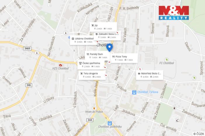 Prodej činžovního domu, Chotěboř, náměstí T. G. Masaryka, 350 m2