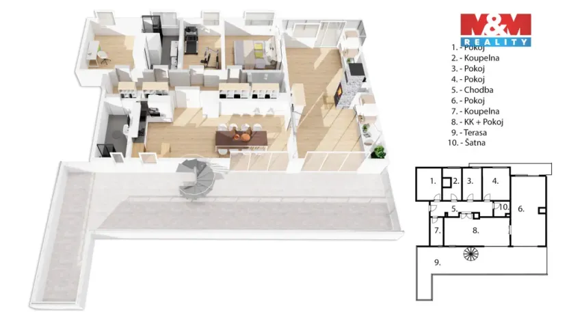 Prodej bytu 5+kk, Praha, Jeseniova, 189 m2