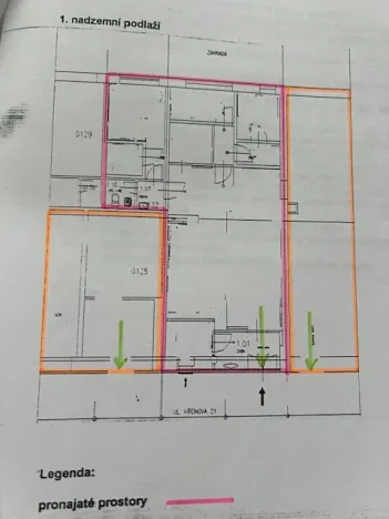Pronájem obchodního prostoru, Praha - Veleslavín, Křenova, 110 m2