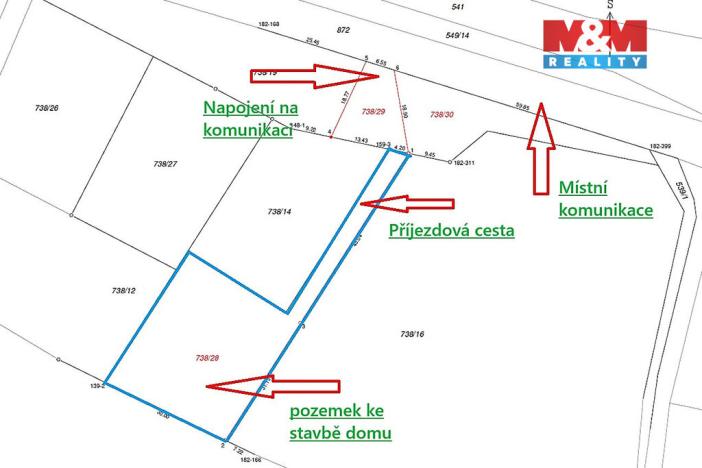 Prodej pozemku pro bydlení, Drahobudice, 1155 m2