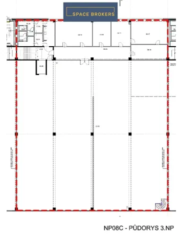 Pronájem kanceláře, Praha - Horní Počernice, K Bílému vrchu, 1400 m2