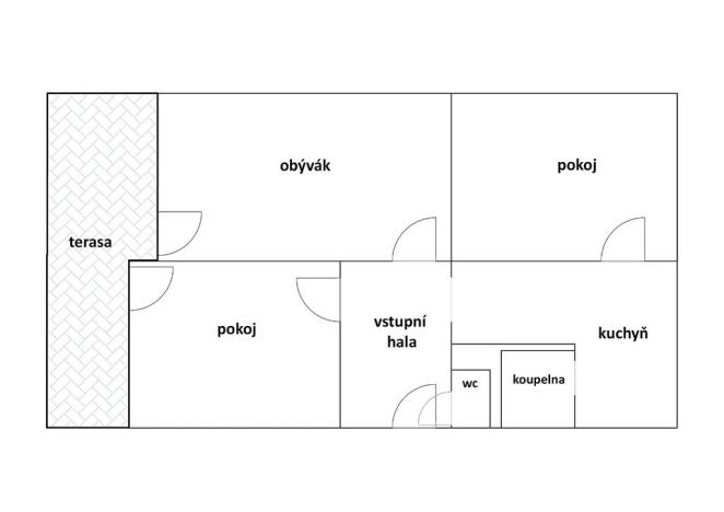 Prodej bytu 3+1, Strakonice, Mlýnská, 74 m2
