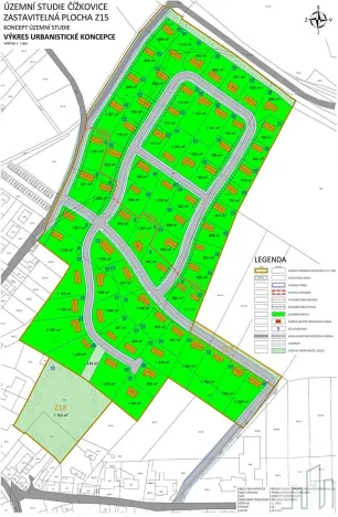 Prodej pozemku pro bydlení, Čížkovice, Růžová, 2480 m2